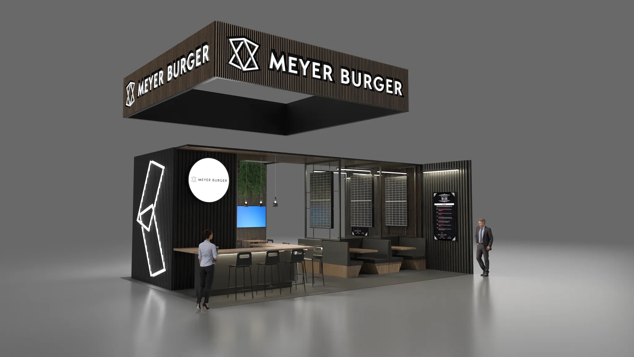 20x30 Island booth design by Reaction Space
